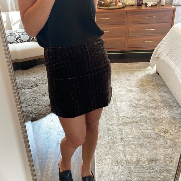 Vintage Express Velvet Mini Skirt - Picture 12 of 12